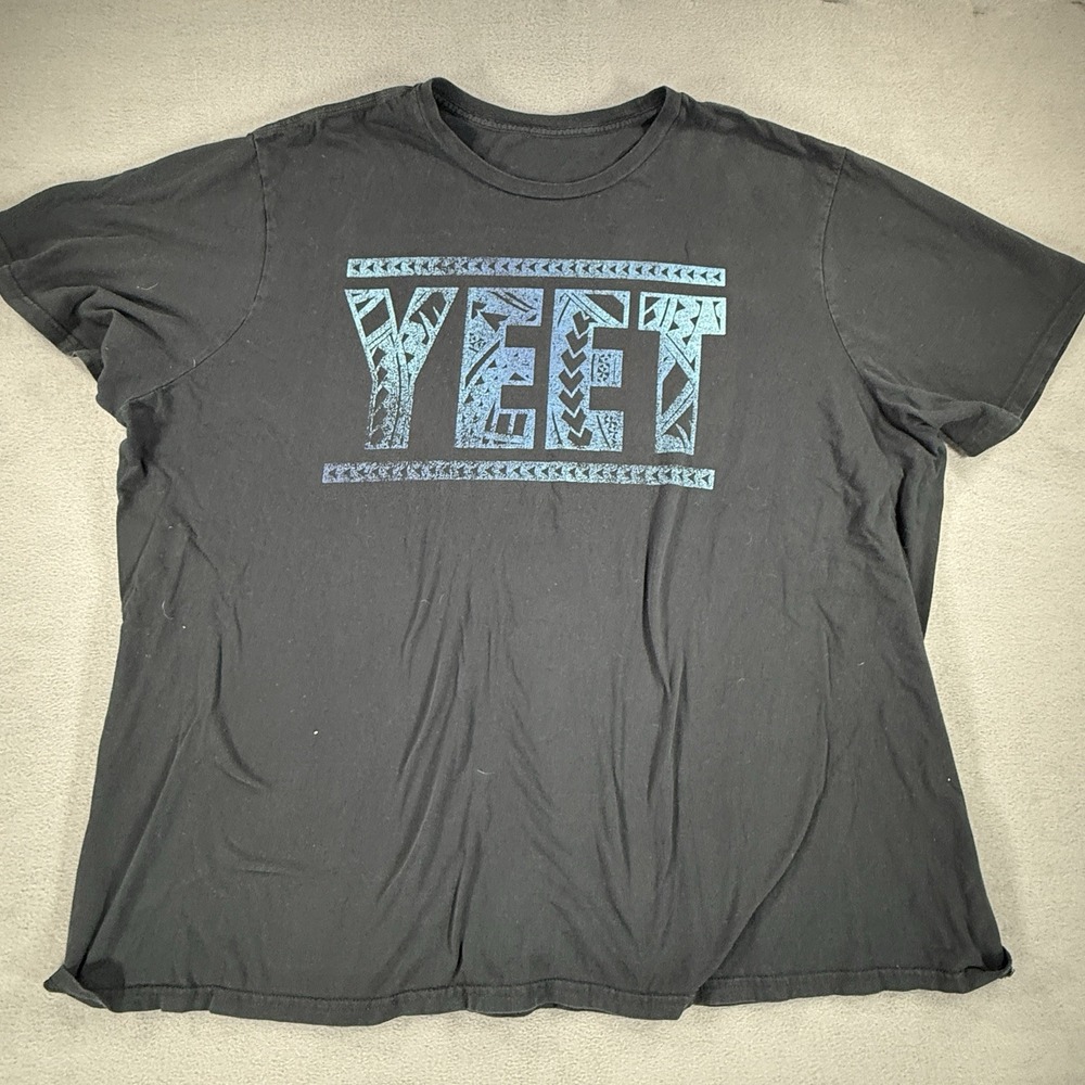 Jey Uso YEET Black Mens 4XLB Big WWE Wrestling Uso Bloodline T-Shirt